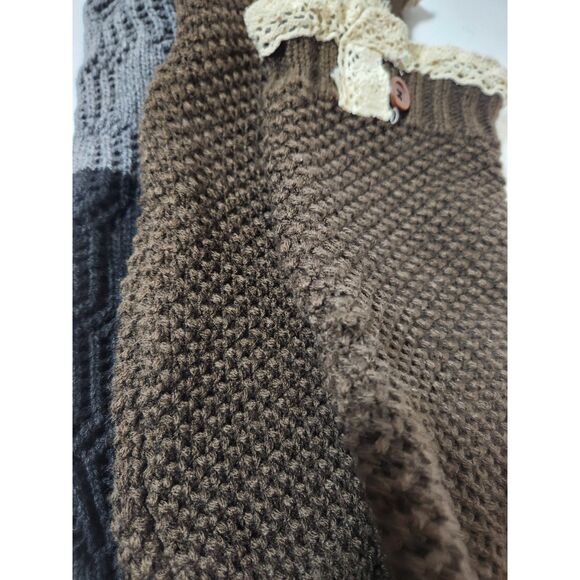 Boot Toppers – Pack of 3 | Knit Cuff Socks Size 9–11 - Picture 3 of 4